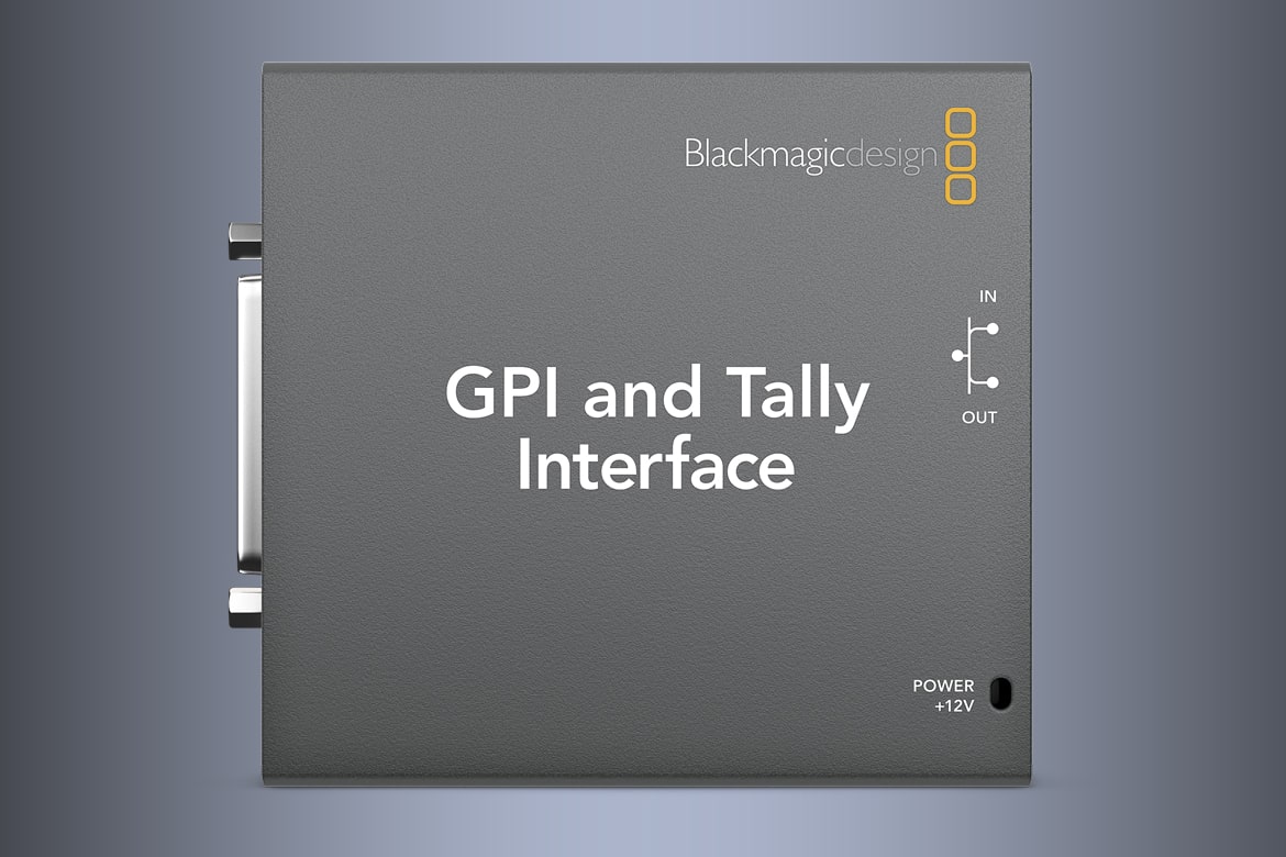 Blackmagic GPI and Tally Interface