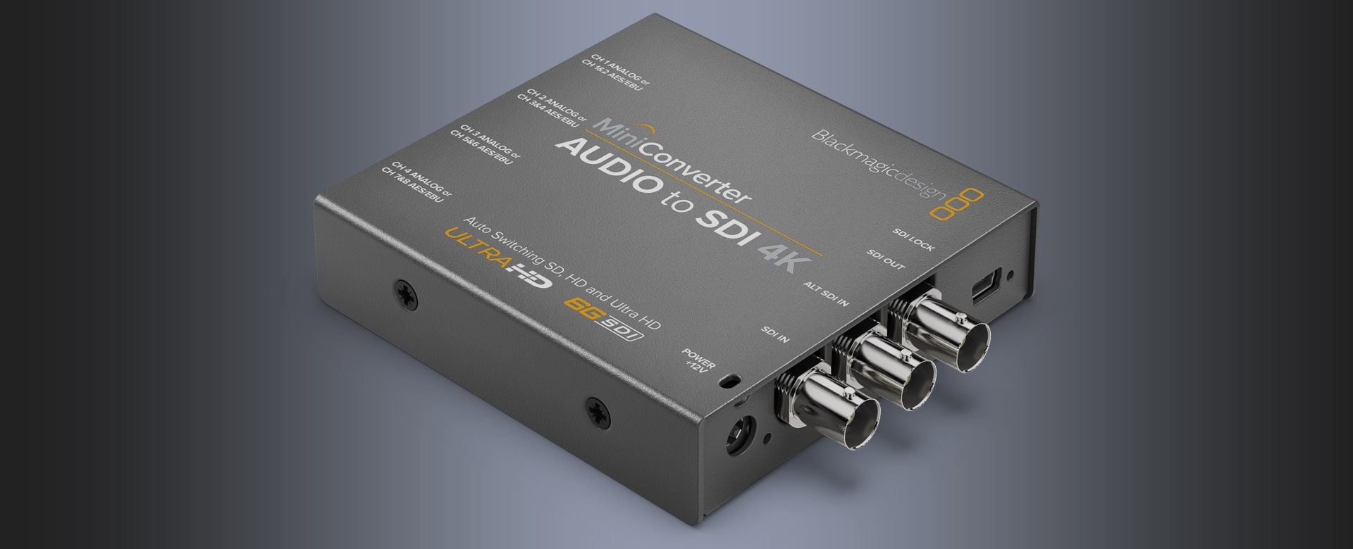 Mini Converter Audio to SDI 4K