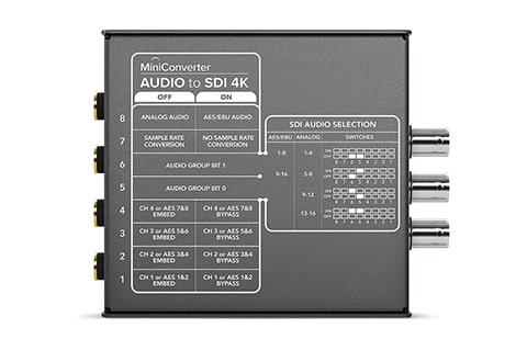 Mini Converter Audio to SDI 4K