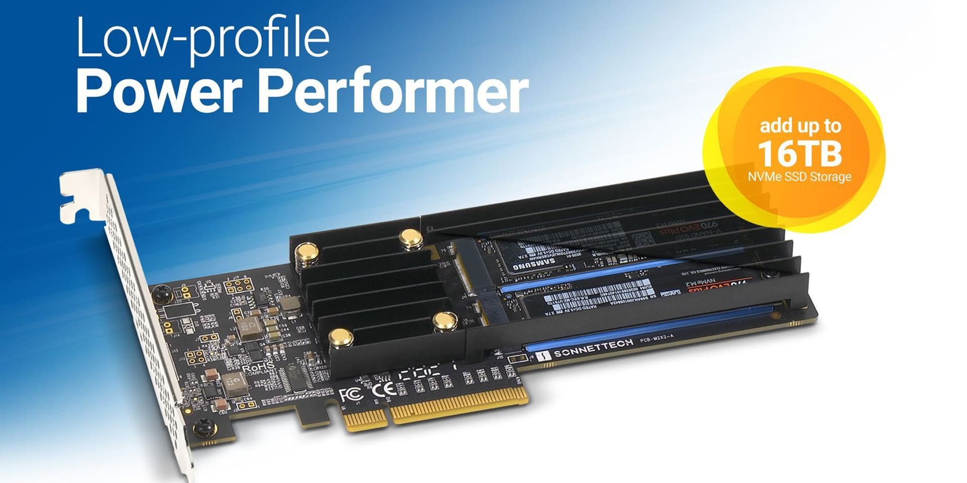 M.2 2x4 Low-profile PCIe Card