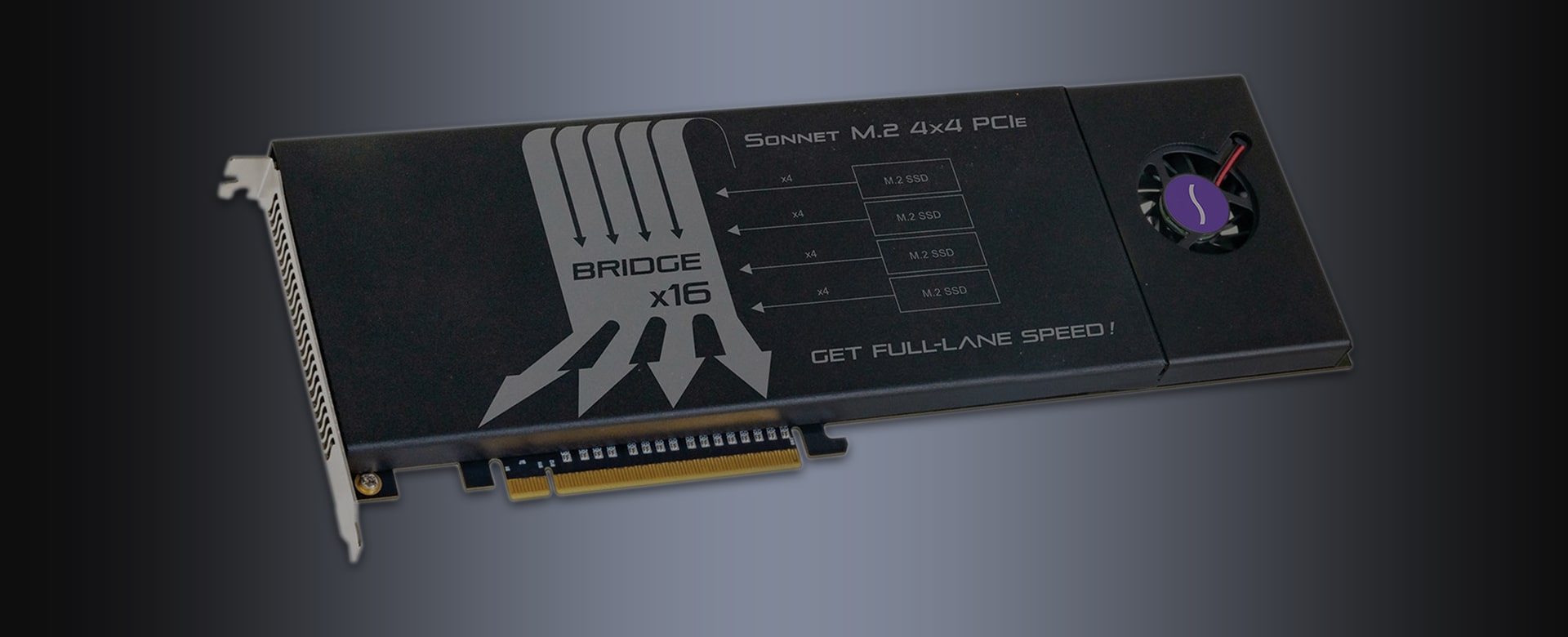 Sonnet M.2 4x4 PCIe Card