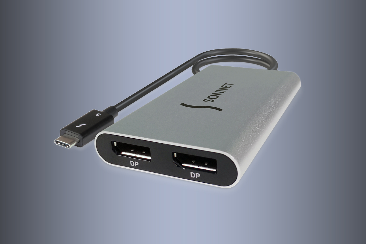 Thunderbolt 3 to Dual Display Port Adapter