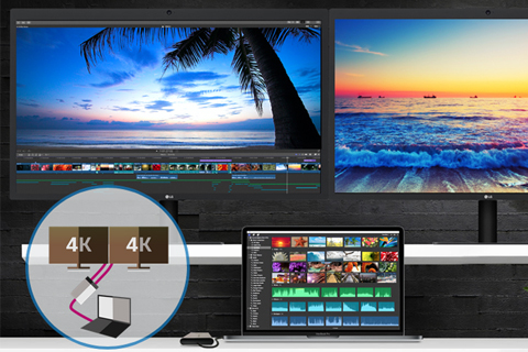 Sonnet Thunderbolt 3 to Dual Display Port Adapter